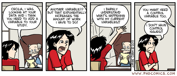 Comic about the unrealistic expectations in research to just keep collecting more and more data WHILE also understanding it.